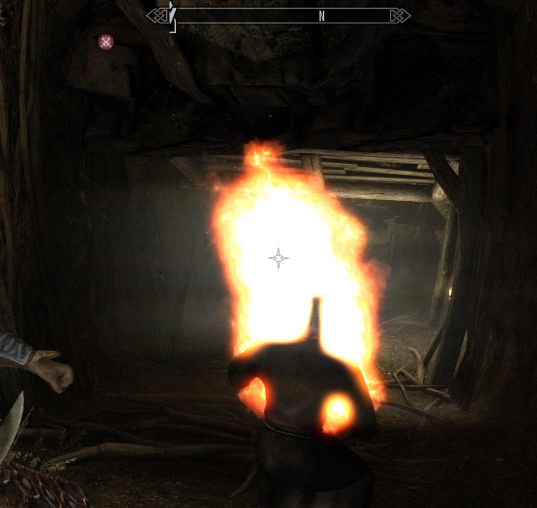 Flame imbue: a huge blaze covering the whole character